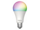 Ampoule LED multicolore RVB LAV-150.rgbw Luminea allumée en couleur parmi les 16 millions de teintes disponibles