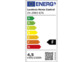 Étiquette indiquant classe énergétique F pour le produit ZX2993 Ampoule connectée Luminea Home Control