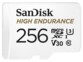 Carte microSD High Endurance avec adaptateur SD, 256 Go, Classe 10, U3, V30