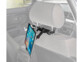 vue du support fixé sur un appui tête dans une voiture