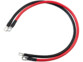 2 câbles de batterie avec oeillets 50 cm / 16 mm² rouge et noir de la marque Revolt