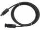 Câble en cuivre haute qualité 4 mm² (12 AWG) avec connecteurs compatibles MC4 de la marque Revolt coloris noir