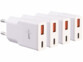 4 chargeurs secteur GaN USB-A / USB-C Power Delivery 30 W - coloris blanc