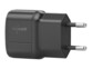 Chargeur secteur USB-A et USB-C noir avec une capacité de 30 Watts.