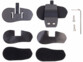 système d'attache casque pour intercomm moto
