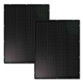 2 panneaux solaires plats monocristallins 215 W de la marque Revolt