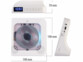 Lecteur CD portable rechargeable avec fonction bluetooth et haut-parleurs