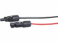 Câbles avec connecteurs mâle et femelle compatibles MC4 coloris noir et rouge