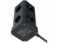 Multiprise colonne 9 prises avec 4 ports USB - coloris noir