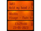 Radio de poche solaire DAB+ / FM SOL-1545. Vues de l'écran
