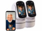 2 caméras de surveillance motorisées Pan-Tilt Full HD connectées avec écran