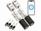 Pack de 2 cylindres de porte électroniques connectés avec 8 clés de la marque VisorTech