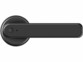Poignée de porte côté intérieur coloris noir avec bouton de déverrouillage et bouton Reset