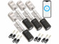 Pack de 4 cylindres de porte électroniques connectés avec 8 clés de la marque VisorTech