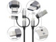 Câble USB-C vers USB-C, USB-A, Micro-USB et Lightning de la marque Callstel