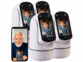 4 caméras de surveillance motorisées Pan-Tilt Full HD connectées avec écran
