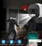 Caméra de sécurité étanche DSC-505.cam sans fil 2K pour système DSC