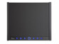 Dessus du boîtier du coffre-fort biométrique rectangulaire coloris noir avec panneau de commande tactile