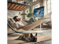 Écran mobile à toulettes tactile connecté Full HD 32" avec batterie