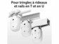Moteur pour tringles à rideaux et rails en T et en U