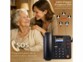 Téléphone fixe 4G double SIM TTF410 avec texte fonction SOS 2 mannequins, une séniore et sa fille