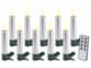 10 bougies LED télécommandées effet flamme pour sapin de Noël 
