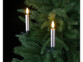 10 bougies LED à pinces effet flamme pour sapin de Noël 