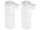 2 distributeurs sans fil dont 1 de savon et 1 de désinfectant avec capteur infrarouge coloris blanc