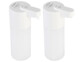 2 distributeurs sans fil dont 1 de savon-mousse et 1 de désinfectant avec capteur infrarouge coloris blanc
