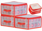 Pack de 3 boîtes de rangement pour 32 boules de Noël 6 cm avec 36 cartons d'emballage de la marque infactory