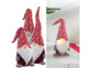 3 petits lutins rouges de Noël avec nez LED de la marque Infactory