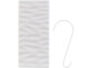 Humidificateur modèle Lea au design blanc rectangulaire avec surface texturée style vagues avec crochet en S