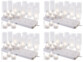 48 bougies chauffe-plat LED rechargeables avec photophores