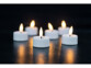 6 bougies chauffe-plat LED avec minuterie