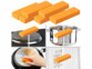 6 gommes magiques anti-rouille en caoutchouc orange pour cuisinières, casseroles ou grilles