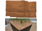 6 nattes de coco carrées antigels pour plantes 38 x 38 cm de la marque Royal Gardineer