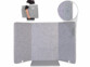 Panneau chauffant compact et pliable pour pieds et jambes