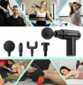 Pistolet de massage compact avec 4 embouts