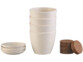 Pots avec soucoupes et disques de terre pour kit de culture bonsaï par Royal Gardineer