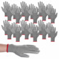 12 paires de gants de travail taille 7 avec un gant mis en situation sur une main