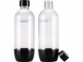 2 bouteilles 1 L pour gazéificateur d'eau WS-305.soda vues de face