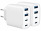 Pack de 2 chargeurs secteur GaN USB 4 ports USB-C Power Delivery 40 W / Quick Charge de la marque revolt