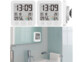 2 horloges de salle de bains numériques avec thermomètre/hygromètre de la marque Infactory