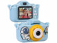 Appareil photo pour enfant 2 objectifs avec étui cosmonaute bleu