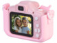 Appareil photo pour enfant 2 objectifs avec étui licorne rose
