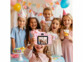 Appareil photo numérique pour enfant full HD étui licorne rose