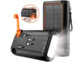 Batterie d'appoint solaire avec dynamo et câbles intégrés 