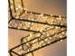 Étoile lumineuse 1440 LED scintillantes blanc chaud
