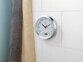 Horloge de salle de bains étanche radio-pilotée avec thermomètre-hygromètre