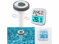 Récepteur à écran LCD sans fil avec thermomètre dans piscine.
